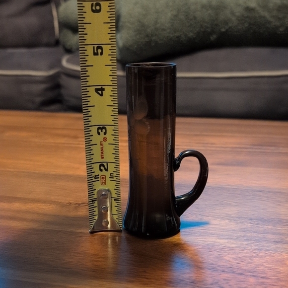 Vintage Floral-Etched Glass Piece (Bud Vase / Cordial Aperitif Glass) - Picture 4 of 4